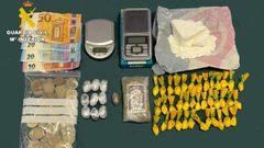 Droga incautada a un vecino de Pontedeume.