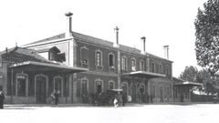 La desaparecida estaci�n de tren de Ponte Canedo