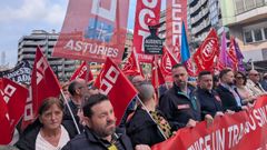 Manifestaci�n contra la siniestralidad laboral en Oviedo