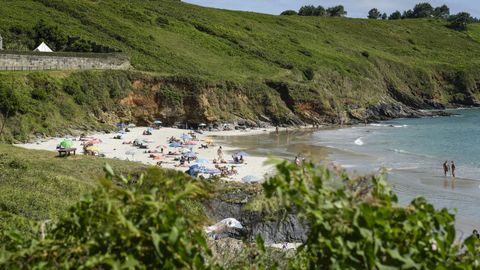 Imagen de la playa de Bascuas.