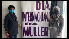 Gloria Prada, a la izquierda, y Margarita L�pez, en la presentaci�n de los actos