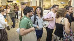 O proxecto �D�lle � lingua� s�mase a outras iniciativas da USC, como �Galego sen fronteiras�, que en cada edici�n atrae a alumnado de diversos pa�ses.�Na imaxe, alumnos no acto de clausura en xullo pasado