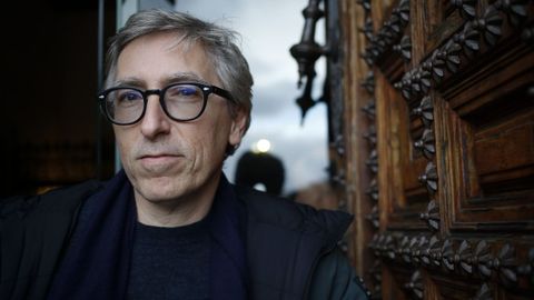 David Trueba en noviembre del 2019, en su visita a Galicia para recoger el premio de novela Casino de SantiagoporTierra de Campos.