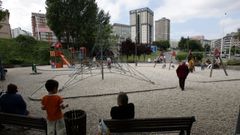 Aspecto que presentaba anteriormente la zona infantil del parque de la plaza Casares Quiroga