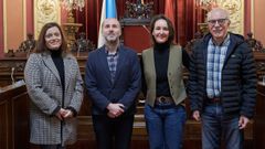 El alcalde y la concejala de Servicios Sociales de Ourense recibieron a miembros de la directiva de Down Ourense