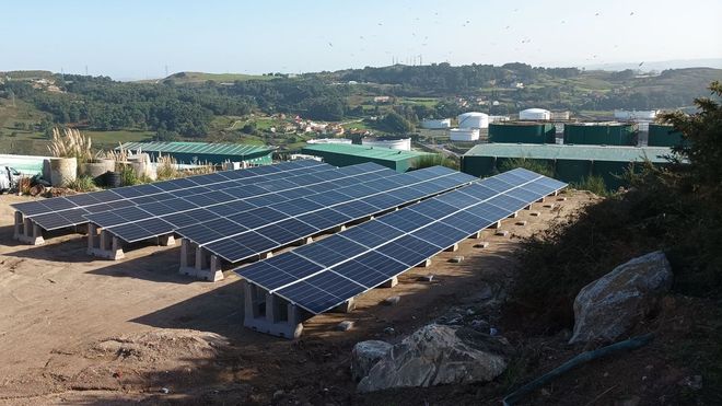 El a�o pasado se instalaron placas solares para energ�a fotovoltaica en la planta de basuras�de Nosti�n