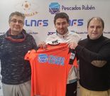 El vicepresidente S�ez, el t�cnico Daniel y el presidente Blanco.