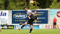 Partido de Tercera Federacin entre el Boiro y el Compostela en el Campo municipal de Barraa