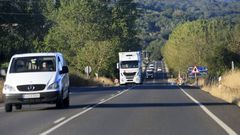 Foto de archivo de la N-540 que va de Lugo a Ourense, en las inmediaciones de O Picato