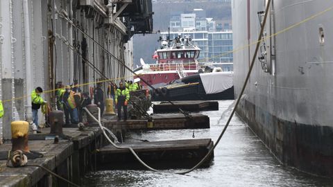 El USNS Comfort tiene su base en Norfolk, Virginia, desde donde se desplaz hasta la Gran Manzana