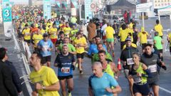 Imagen de la edición del año pasado, con participantes corriendo por el circuito de Portosín.
