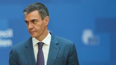 El presidente del Gobierno, Pedro S�nchez, en la rueda de prensa tras la cumbre del Consejo Europeo en Bruselas.