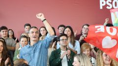 Pedro S�nchez, en un mitin en Ponferrada.