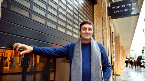 V&iacute;ctor Montenegro, galerista de la galer&iacute;a Montenegro, en Marqu&eacute;s de Valladares. 
