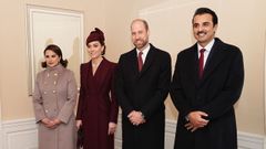 Kate Middleton, en la recepcin al emir de Catar