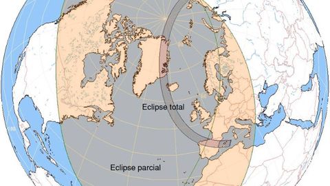 Mapa global de los prximos eclipses