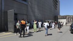 El recinto ferial de Pontevedra es uno de los dos grandes espacios del �rea sanitaria donde se vacuna contra el covid