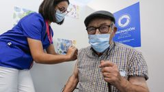 Vacunaci�n contra el covid y la gripe en el Hospital Lucus Augusti