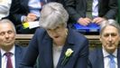 Theresa May, durante la sesi�n del mi�rcoles en Westminister