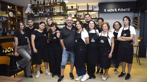 La plantilla de este verano en A Nova Ponte, en Noalla, en Sanxenxo