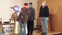 El robot �Blue� en el IES Mar�a Sarmiento este jueves