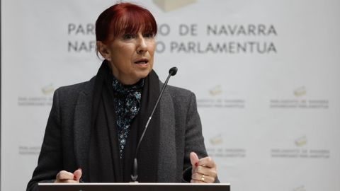 Maite Nosti, parlamentaria no adscrita en el Parlamento navarro