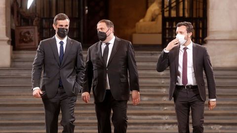 Oriol Junquera, durante la toma de posesin de Aragons el lunes