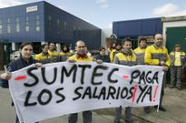 Imagen de una de las movilizaciones de trabajadores de la factor�a de O Acevedo en marzo del 2010 