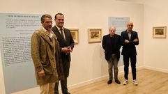 ngel Peralvo, David Mingo, Jos Fuentes y Carlos Buenoinuauguraron la exposicin