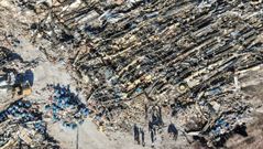 Vista a�rea de  la f�brica de velas destruida por el tornado en Mayfield (Kentucky).