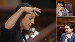 Irene Montero, mano derecha de Pablo Iglesias y portavoz de Podemos. Sustituy� en ese cargo a ��igo Errej�n, antiguo n�mero dos del partido