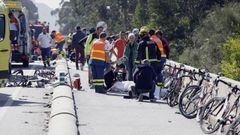El accidente m�s grave de los �ltimos a�os con ciclistas ocurri� el 12 de marzo del 2016 en A Guarda. Hubo dos muertos