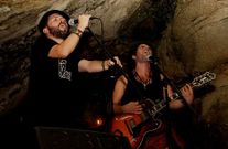 Labregos no Tempo dos Sputniks, en plena actuaci�n. 