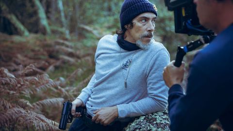 &Oacute;scar Jaenada, en un momento del rodaje de &laquo;Punto Nemo&raquo;