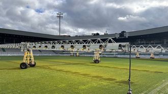 Calefactores en el campo de A Malata. 