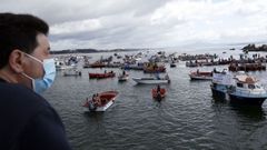 Baracos de baixura de Ribeira, Aguio, A Pobra, Cabo de Cruz e Palmeira, concentrados en augas ribeirenses o 26 de marzo 