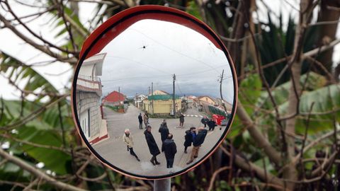 Visita a Sobradelo de Alberto Varela y Abel Losada y sus respectivos equipos.