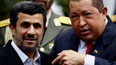 Chvez recibe a Ahmadinejad en Venezuela