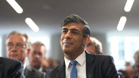 El primer ministro del Reino Unido, Rishi Sunak.