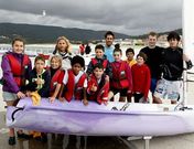 Los alumnos del curso disfrutaron de las lecciones de vela impartidas por los monitores. 