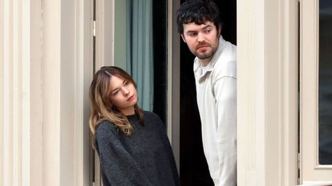 Stella del Carmen y su novio, en la semana santa de Málaga