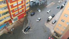 Ana deja ya inundaciones en el centro de Lugo