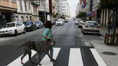 Vista de la R�a da Pravia, una de las arterias comerciales de Vilalba