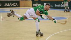 C�sar Carballeira, durante un partido del Liceo en el Palacio.