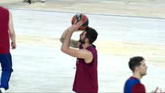 Ricky Rubio se entrena con el Barcelona