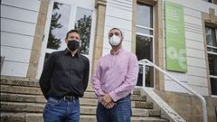 Pedro Orgeira y Carlos Ulloa, investigadores en el campus de Ourense