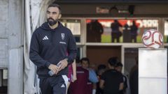Carlos de Lerma, antes de empezar el partido en San L�zaro