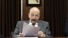 Jos� Mar�a Pardo Montero fotografiado en el 2013 cuando era presidente de Caixa Rural, en la firma de un convenio con la USC
