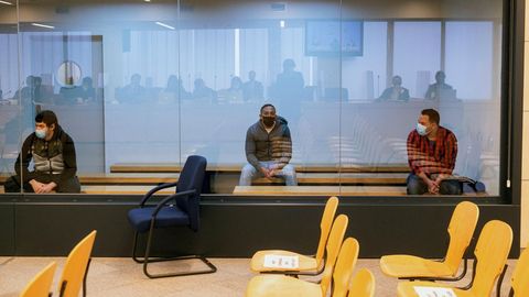 Los tres acusados en el juicio por los atentados en Cataluña el 17 A