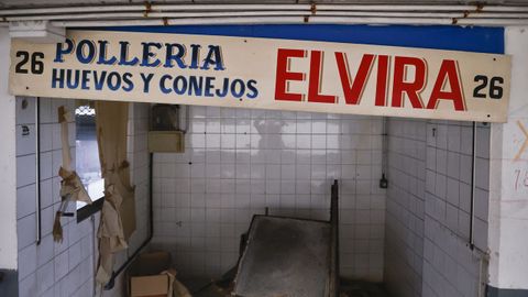 Estado actual del antiguo mercado de Santa Luc�a, en A Falperra
